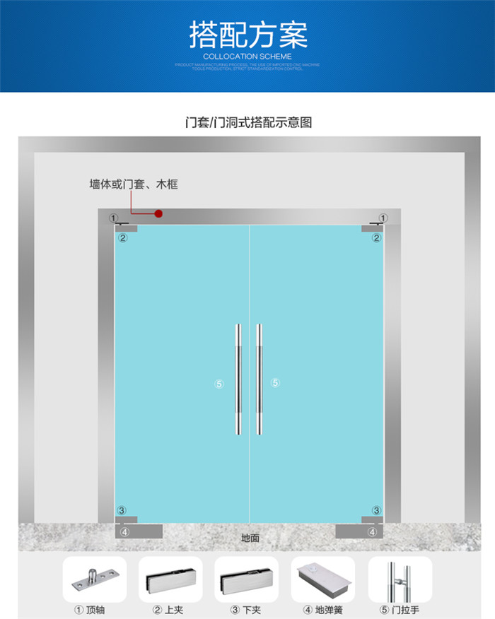 Panasonic原装松下玻璃门地弹簧木门地弹簧有框门地弹簧S-120